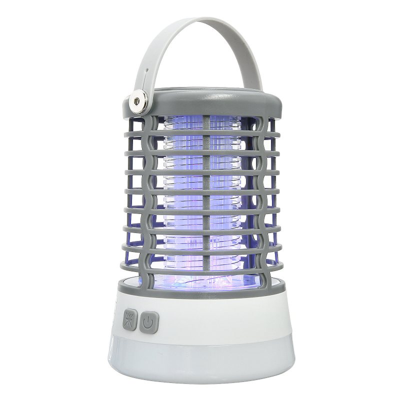 Elfeland 500-1000v Power Grid Led Elektrisk Mosquito Killer Light Med Uv-ljus Myggfälla Utomhus Ip65 Vattentät Usb Uppladdningsbar