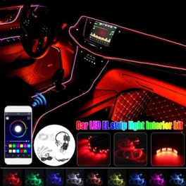 Full Car 8m Rgb Ambient Fiber Optic Atmosphere Light Interior Wireless