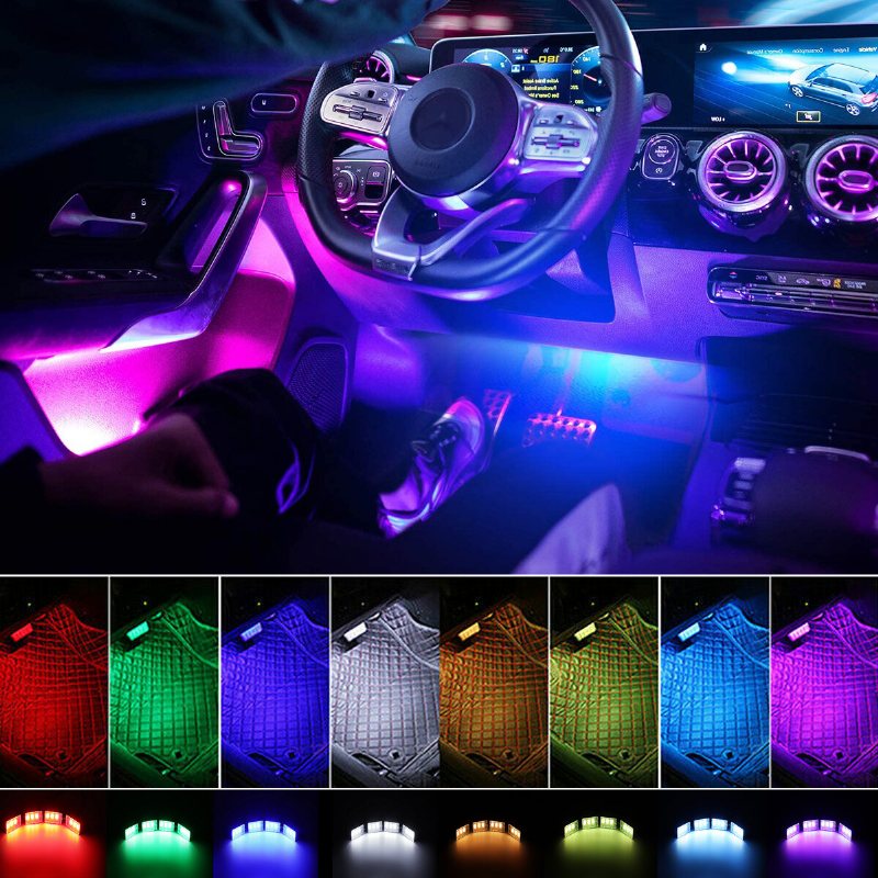 Full Car 8m Rgb Ambient Fiber Optic Atmosphere Light Interior Wireless