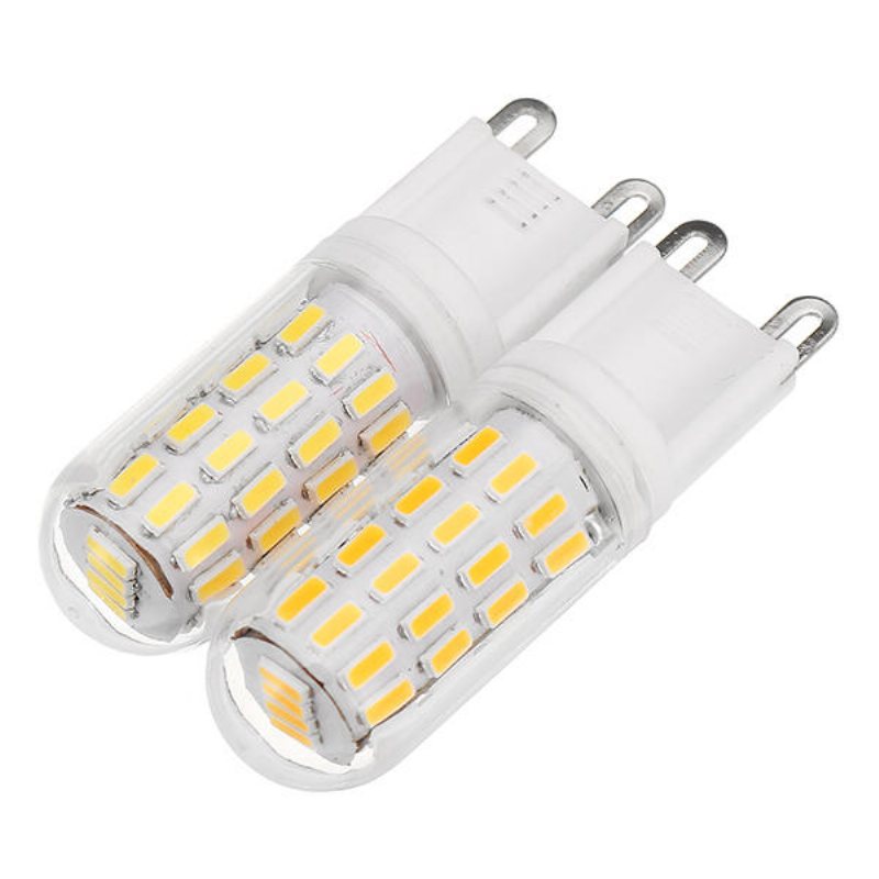 G9 2.5w Smd4014 52leds Varmvit Renvit Glödlampa Ac100-240v Inget Flimmer