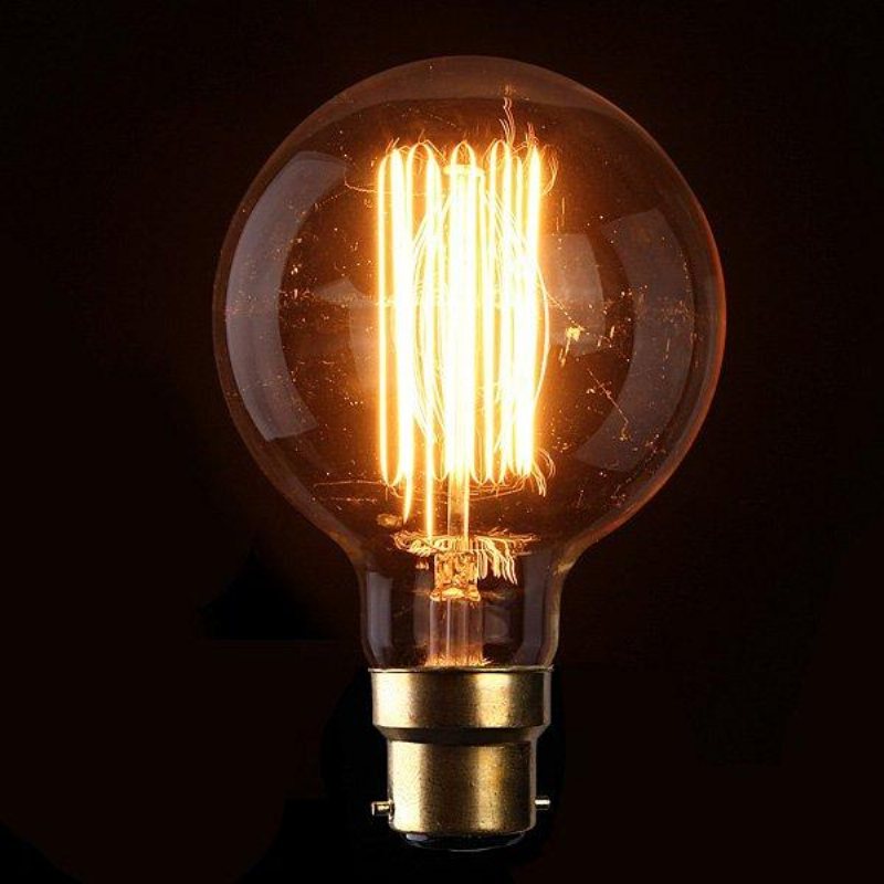 G95 B22 60w 110/220v 138mm X 95mm Glödlampor Retro Edison-lampa