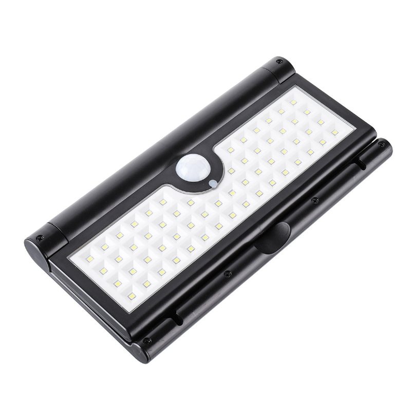 Glime 3w 58x Led-ljuskontroll & Mänsklig Induktionsfunktion Folding Solar Wall Work Light