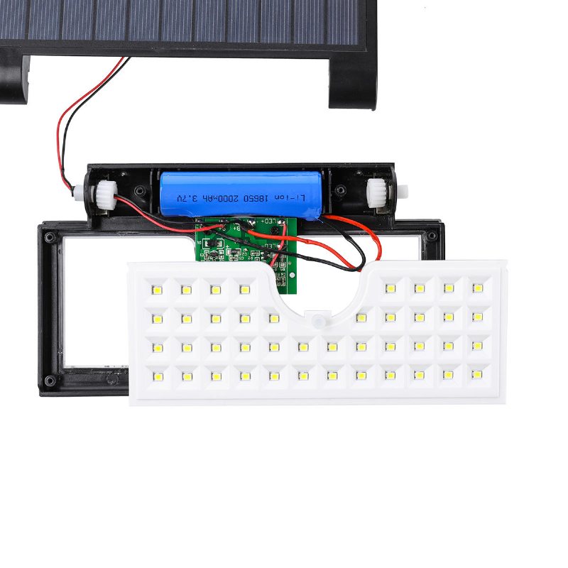 Glime 3w 58x Led-ljuskontroll & Mänsklig Induktionsfunktion Folding Solar Wall Work Light