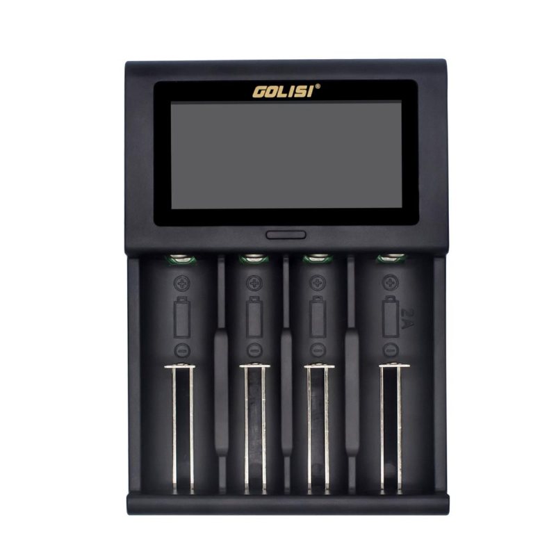 Golisi I4 Lcd-skärm Display Usb-laddning Intelligent 2a Snabb Batteriladdare Li-ion Nimh-batterier