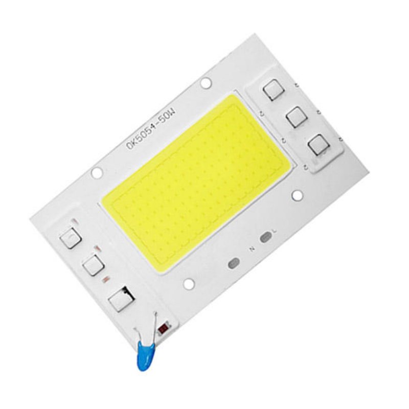 High Power Ac220v 50w Vit/varmvit Cob Led Light Chip Diy För Spotlight Floodlight