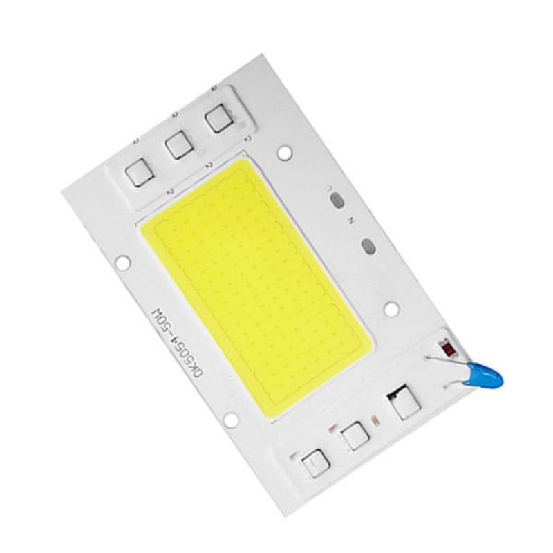 High Power Ac220v 50w Vit/varmvit Cob Led Light Chip Diy För Spotlight Floodlight