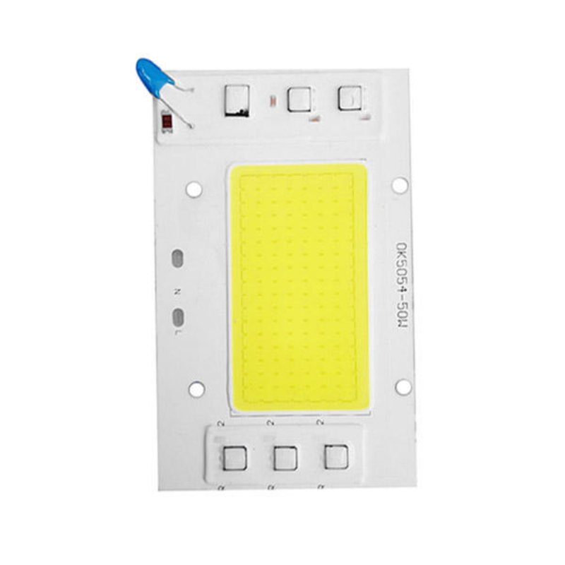 High Power Ac220v 50w Vit/varmvit Cob Led Light Chip Diy För Spotlight Floodlight