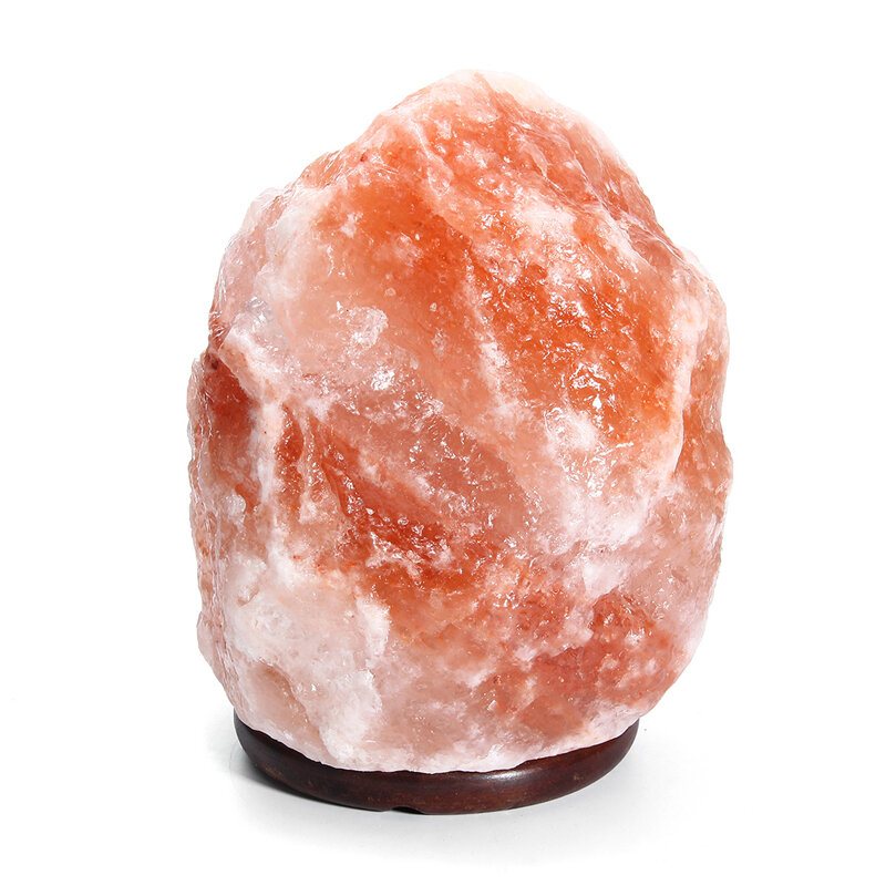 Himalayan Glow Handsnidad Naturlig Kristall Salt Nattlampa 30x18cm Storlek Bordslampa Med Dimmer Switch