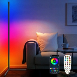 Hörngolvlampa Rgb Färgskiftande Hörnlampa Dimbar Led Bluetooth Ambient Light