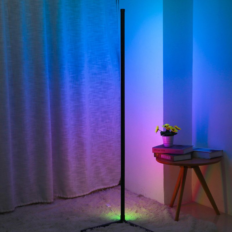 Hörngolvlampa Rgb Färgskiftande Hörnlampa Dimbar Led Bluetooth Ambient Light