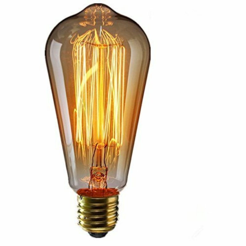 Kingso 2st 110v 60w Edison Retro Series Tungsten Lampa Rak Tråd