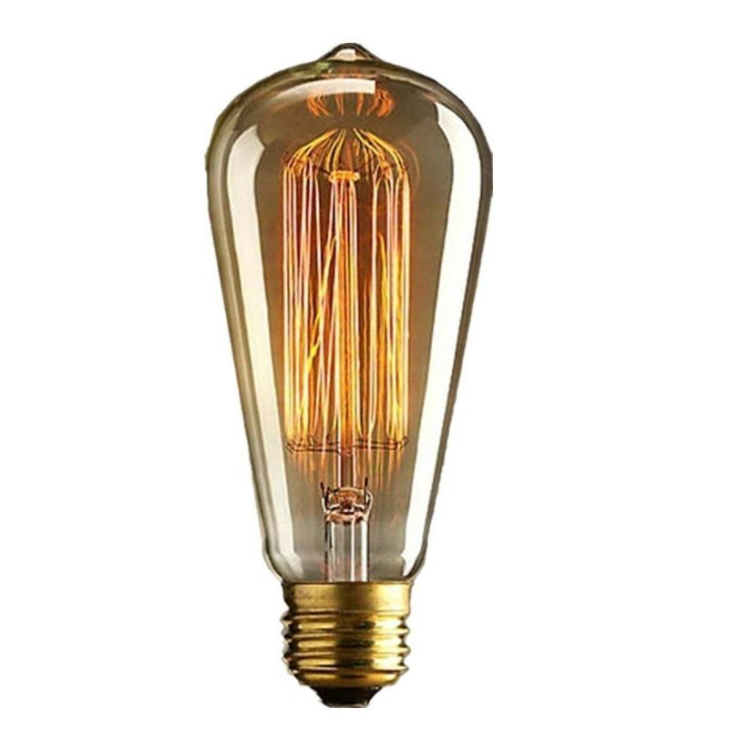 Kingso 2st 110v 60w Edison Retro Series Tungsten Lampa Rak Tråd