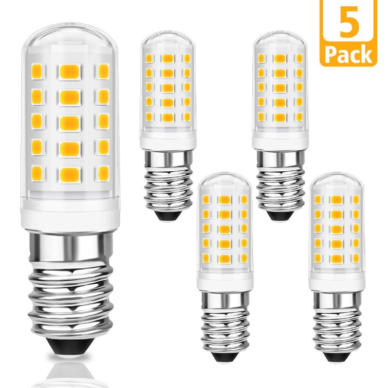 Kingso 5pcs Ac 230v 5w 3000k E14 Led Majslampa Kapsellampa 360° Belysningslampa