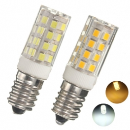 Kingso E14 5w Led-lampa 2835 35smd 430lm Ej Dimbar Varmvit Pure White Corn Light Lampa 360 Grader Strålvinkel 240v Ac