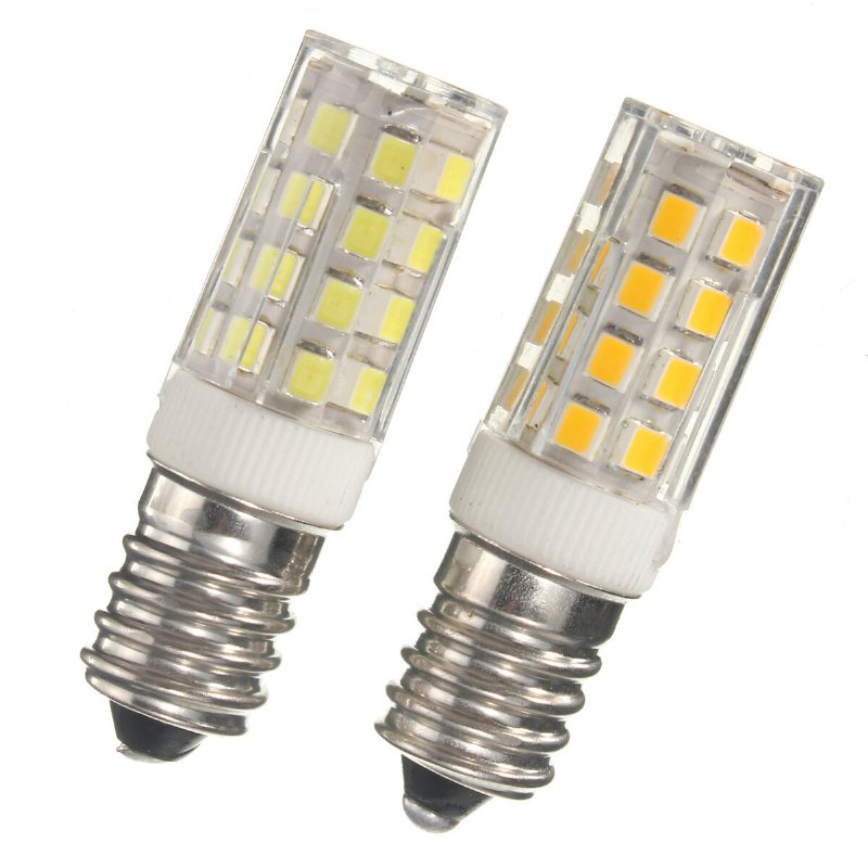 Kingso E14 5w Led-lampa 2835 35smd 430lm Ej Dimbar Varmvit Pure White Corn Light Lampa 360 Grader Strålvinkel 240v Ac