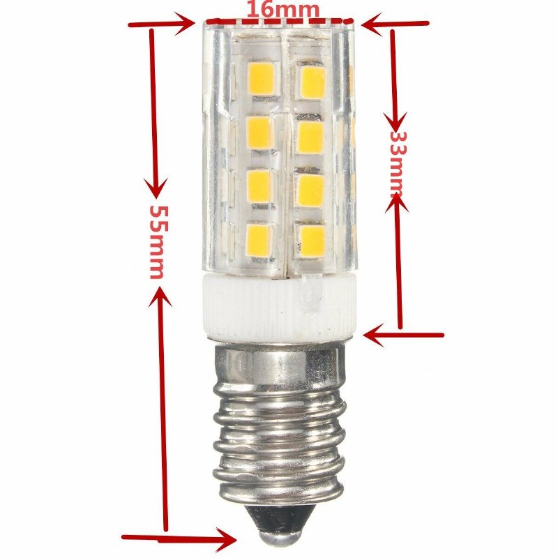 Kingso E14 5w Led-lampa 2835 35smd 430lm Ej Dimbar Varmvit Pure White Corn Light Lampa 360 Grader Strålvinkel 240v Ac