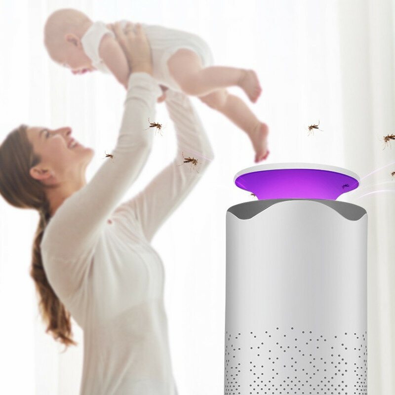 Led Mosquito Killer Lamp 5w Hushållsinandningstyp Myggfångare Elektrisk Usb Bug Insektsdödare Anti Myggmedel Inomhus Muggen Flugfälla