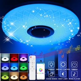 Led Rgb Musik Taklampa Bluetooth App+fjärrkontroll Barnrum Sovrum