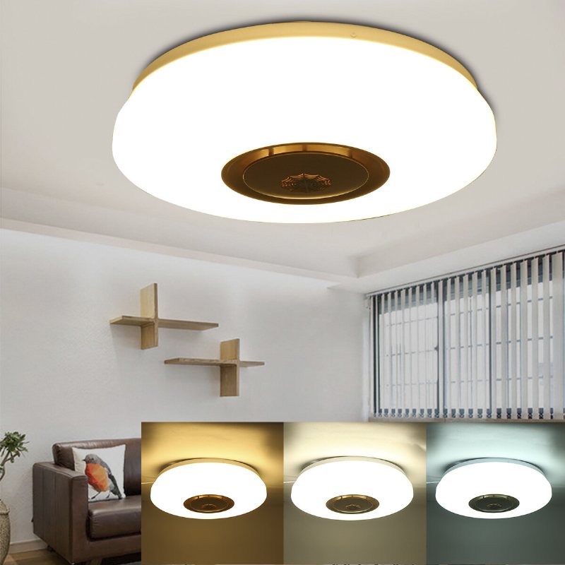 Led Taklampa Dimbar App Kontroll 85-265v Brandvarnare Modern Minimalistisk Akryl Rund Belysning Vardagsrumslampa Sovrum Arbetsrum Hembelysning Lampa