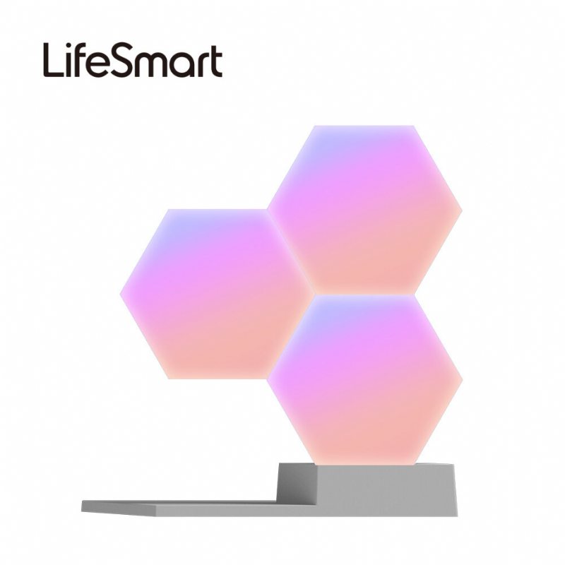 Lifesmart Cololight Led Quantum Light Smart Geometri Montering Av Diy-lampa Wifi Arbeta Med Google Assistant Alexa App Control