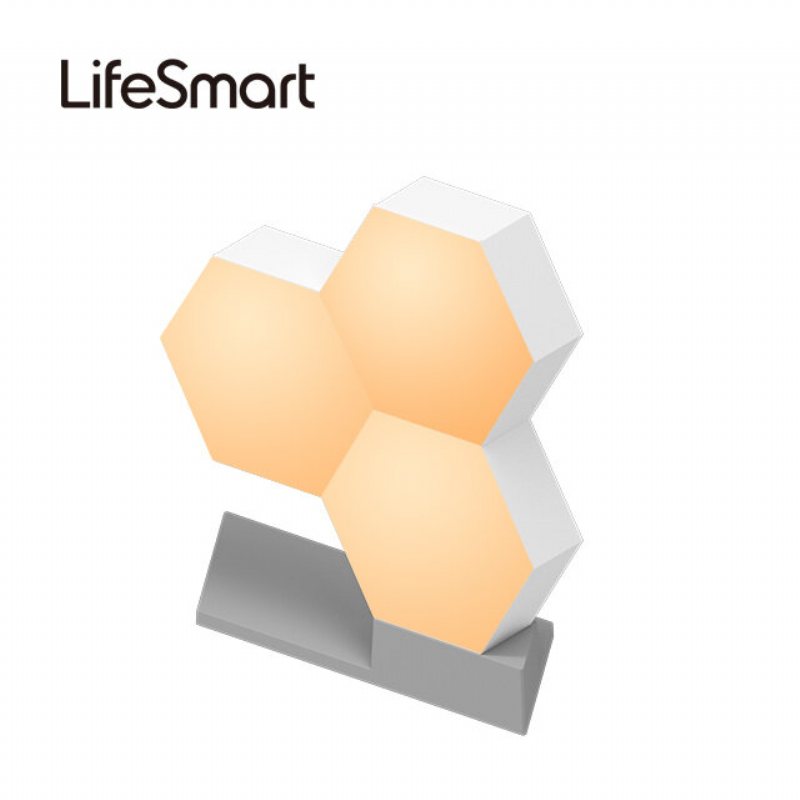 Lifesmart Cololight Led Quantum Light Smart Geometri Montering Av Diy-lampa Wifi Arbeta Med Google Assistant Alexa App Control