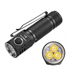 Lumintop D1 Triple Led 2000lm 180m Tir-lins Edc-ficklampa Med Lång Räckvidd Vattentät 18650 Compact Mini Torch Porcket Light