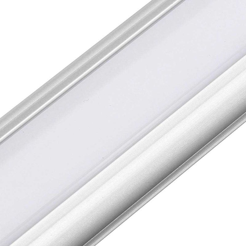 Lustreon 30/50cm Mjölkvit Transparent Aluminium Kanalhållare För Led Strip Light Skåpslampa