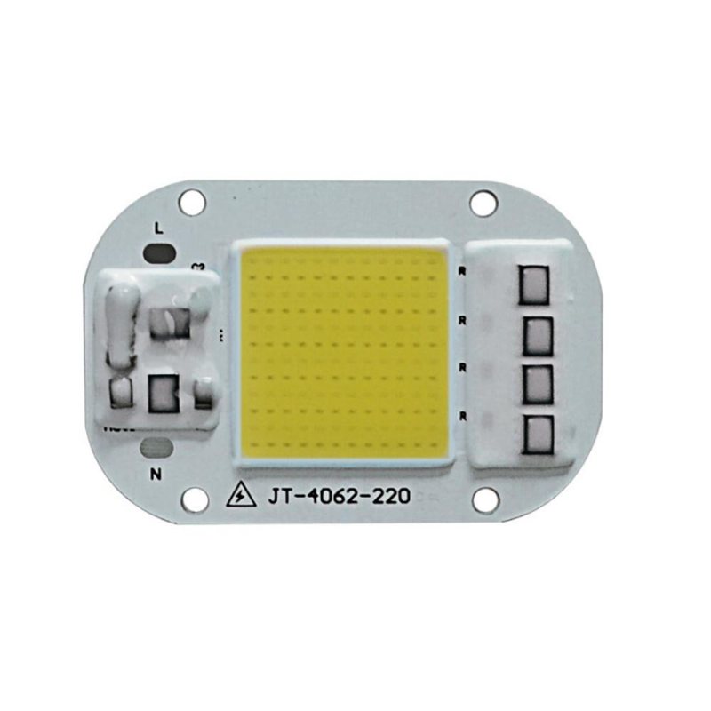 Lustreon Ac160-260v 20w 30w 50w Vit/varmvit Cob Led-chip För Diy Flood Light