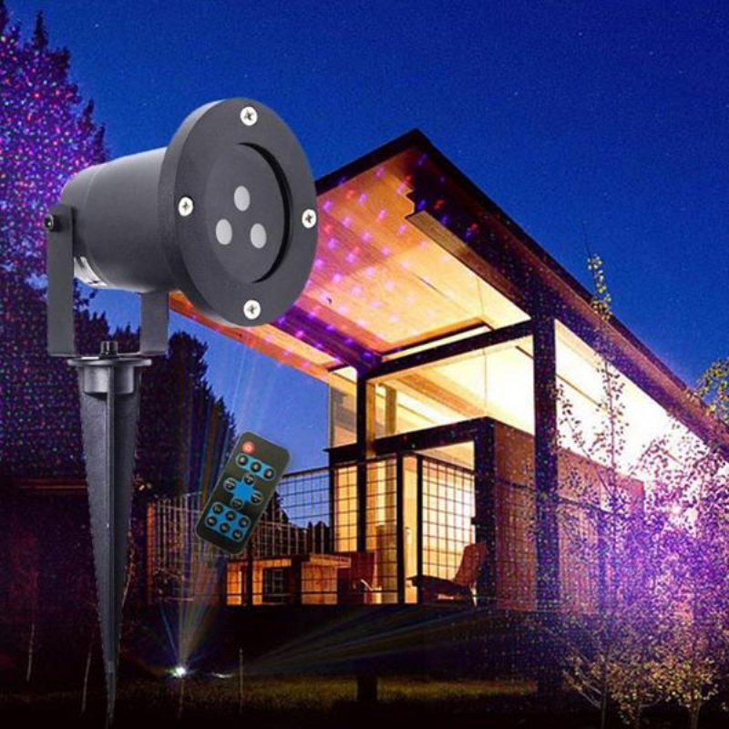 Mini Christmas Outdoor Rgb Dynamic Projector Scen Party Light Lawn Garden Decor