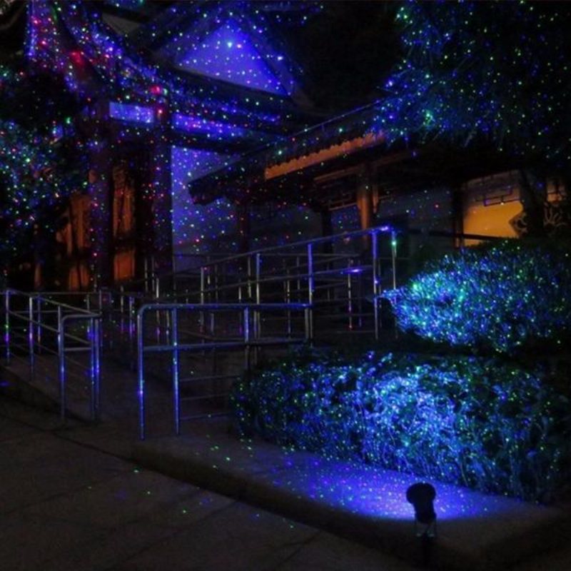 Mini Christmas Outdoor Rgb Dynamic Projector Scen Party Light Lawn Garden Decor