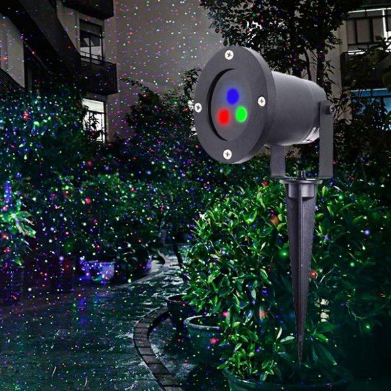 Mini Christmas Outdoor Rgb Dynamic Projector Scen Party Light Lawn Garden Decor