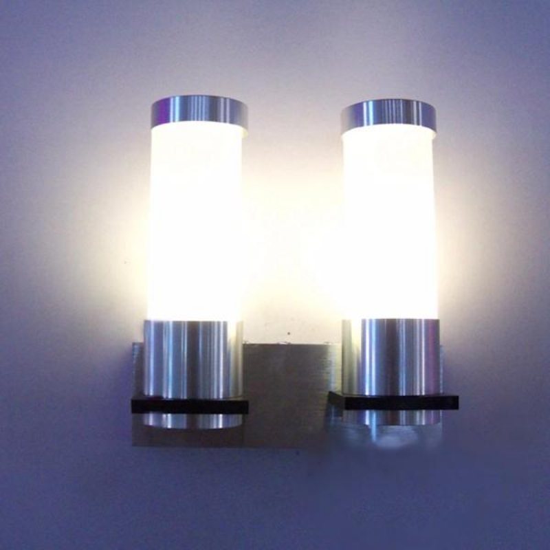 Modern 2w Dual Head Varmvit Led Vägglampa Lampett Hall Hotelllampa 85v-265v