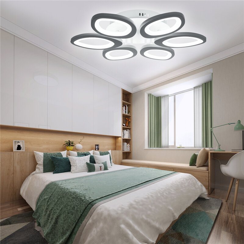 Modern Circle Ring Taklampa Akryl Steglös Inomhus 780 Led Ljuskrona