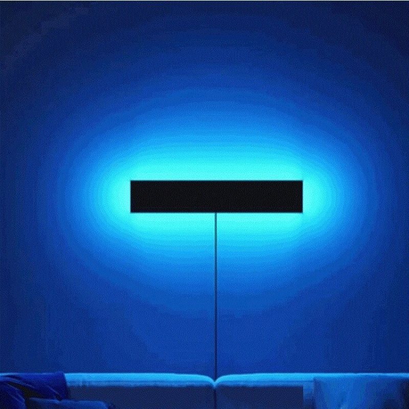 Modern Minimalistisk Rgb Led Symphony Vägglampa Sovrum Vardagsrum Sängbordslampa Med Fjärrkontroll