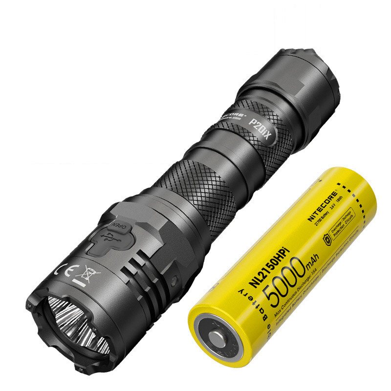 Nitecore P20ix 4000 Lumen Usb-c Uppladdningsbar Ficklampa Med 21700 Batteri Höglumen Professionell Taktisk Med Nth20 Molle Hölster