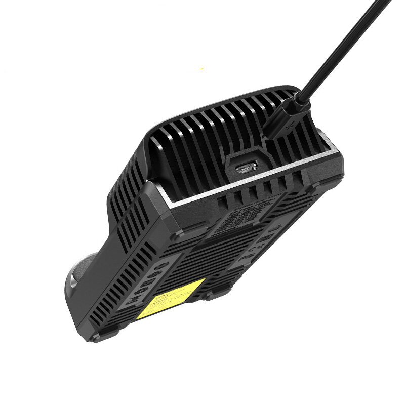 Nitecore Um2 Lcd-skärm 5v/2a Litiumbatteriladdare Usb Qc Smart Snabbladdare För Aa Aaa 18650 21700 26650