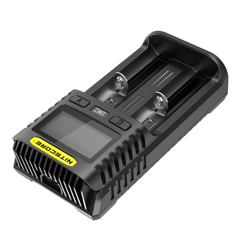 Nitecore Um2/um4 Lcd-skärm 5v/2a Litiumbatteriladdare Usb Qc Smart Snabbladdare För Aa Aaa 18650 21700 26650