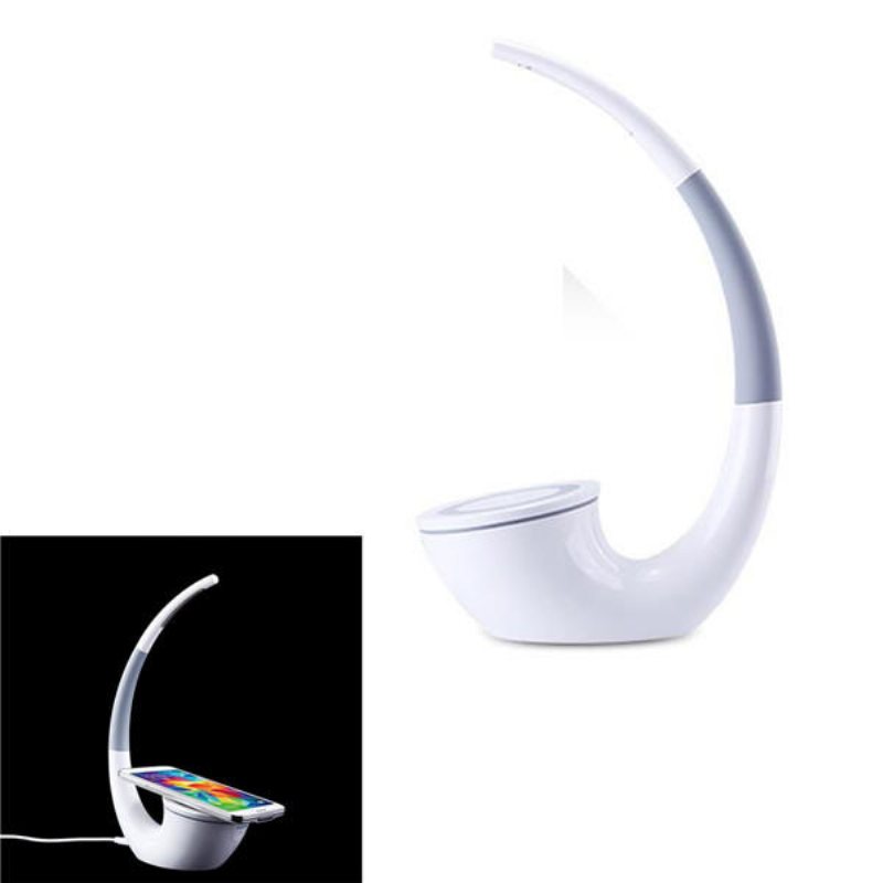 Phantom Qi Intelligent Energy Save Trådlös Laddare Bordslampa För Apple Samsung S6 Iwatch