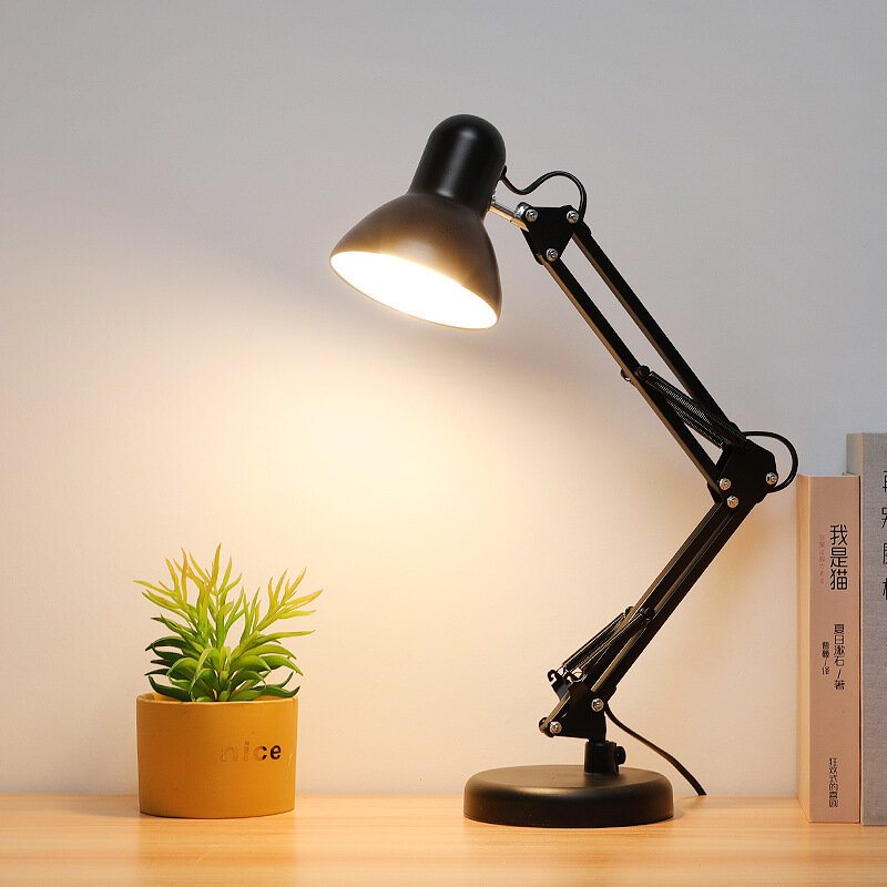 Retro Led-lampa Schreibtischlampe Arbeitslamp Leselampe Beleuchtung Tischlampe Glödlampa Ingår Ej