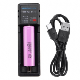 Sc01 Type-c 2a Snabbladdning Usb-batteriladdare Li-ion/imr/inr/icr-laddare För 18650 20700 21700 26650 Cell