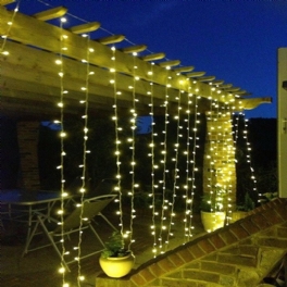 Solmore 6x3m 600led Usb Led Gardin Fairy String Lights Hängande Bakgrund Vägglampa Bröllop Xmas Party Dekoration