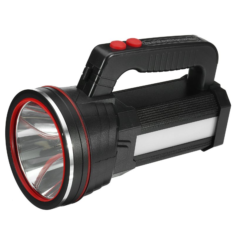 Spotlight Super Bright Led Ficklampa 2 Lägen Usb Uppladdningsbar Floodlight Led Fiske Jakt