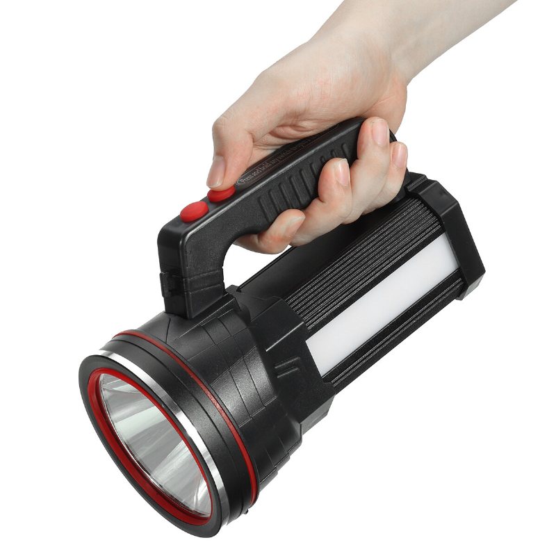 Spotlight Super Bright Led Ficklampa 2 Lägen Usb Uppladdningsbar Floodlight Led Fiske Jakt