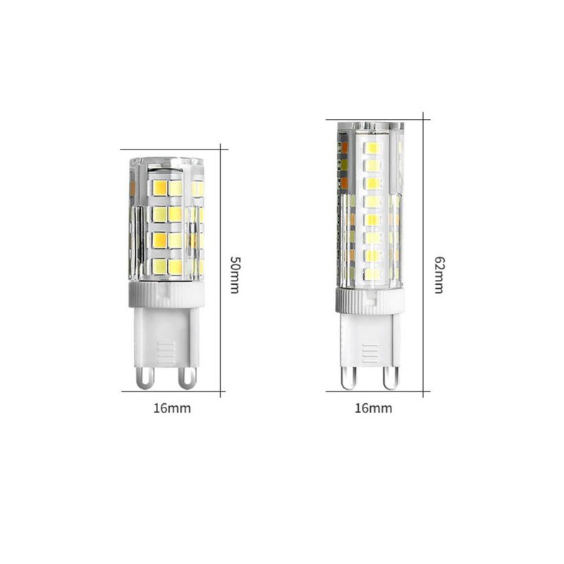 Trefärgstemperatur Ac220v 2835 No Flicker G9 Keramik Led-lampa Byt Ut Halogenbelysning För Inomhushem