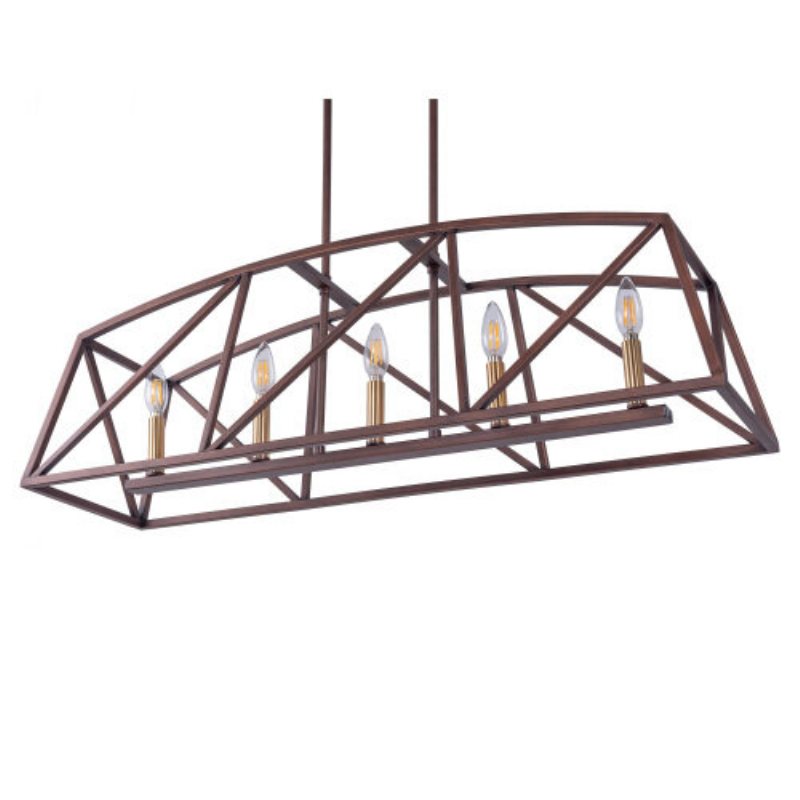 Usa Direct 5-light Candle Style Kitchen Island Linjärt Hänge