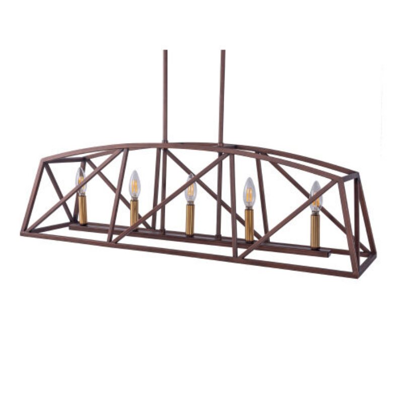 Usa Direct 5-light Candle Style Kitchen Island Linjärt Hänge