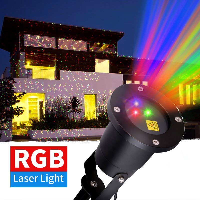 Utomhus Jul Rörliga Rgb Lights Laser Projektor Landskap Scen Lamp Party