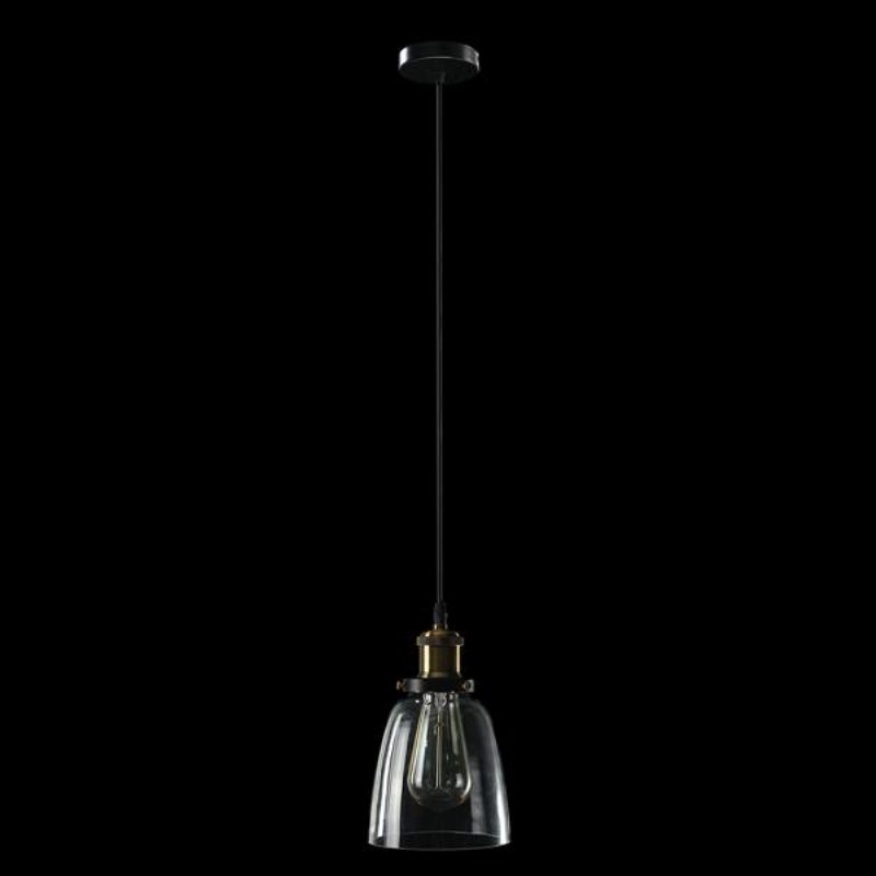 Vintage Industriell Retro Loft Glass E27 Taklampa Skärm