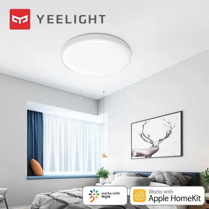 Yeelight Xianyu C2001c450 50w Ac220v Smart Taklampa Pure White Edition Bluetooth Remote App Röststyrning Intelligent Lampa Fungerar Med Homekit (ecological Chain Brand)