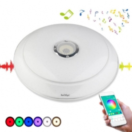 Youoklight 36w Rgb Dimbar Bluetooth-högtalare Musik Led-takljus App Kontrolllampa Ac220v